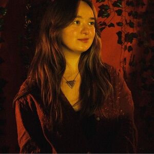 Zara Red Embroidered Button Down